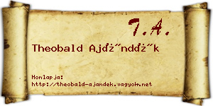 Theobald Ajándék névjegykártya